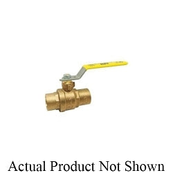 RWV® 5549AB 3 2-Piece Ball Valve With Handle, 3 in Nominal, Solder End Style, Forged Brass Body, Full Port, PTFE Softgoods