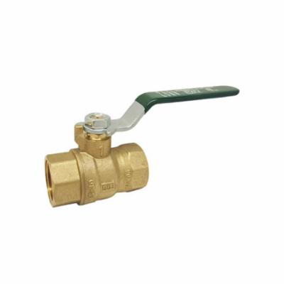 RWV® 5592F 1 2-Piece Standard Ball Valve With Handle, 1 in Nominal, Thread End Style, Brass Body, Full Port, PTFE/FKM Softgoods