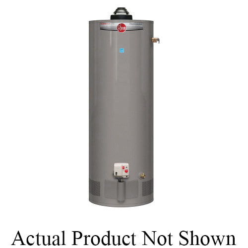Rheem® PROPG50-36U RH67 PD Professional Prestige® Powered Damper Gas Tank Water Heater With EcoNet™ WiFi-Connected Technology and Free Mobile App, 36000 Btu/hr Heating, 50 gal Tank, Natural Gas Fuel, Atmospheric Vent, 36 gph Recovery, Tall