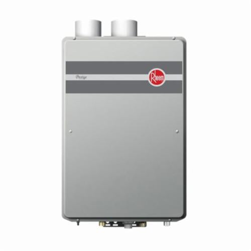 Rheem® RTGH-95DVLN Prestige™ RTGH Tankless Water Heater, Natural Gas Fuel, 199900 Btu/hr, Indoor, Condensing, 9.5 gpm, 2 in, 3 in Direct Vent, 0.94, Commercial