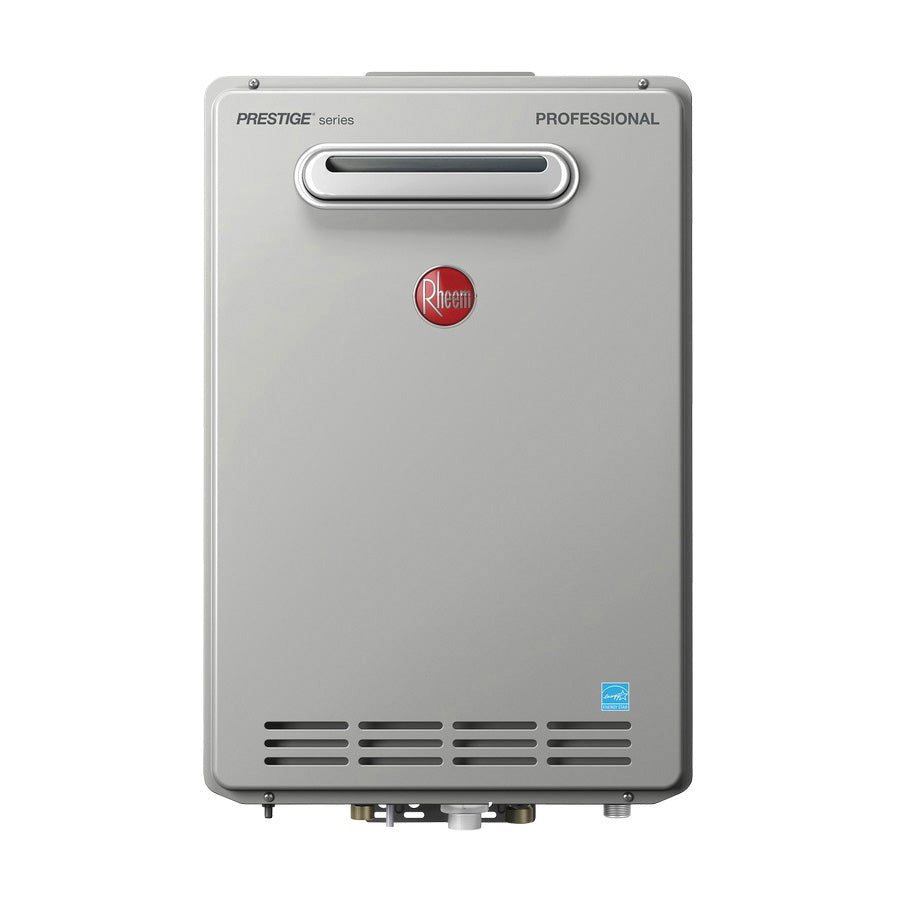 Rheem® RTGH-95XLN-2 RTGH High Efficiency Tankless Gas Water Heater With EcoNet™ Technology, Natural Gas, 199900 Btu/hr Heating, Outdoor, Condensing, 9.5 gpm, 0.93 Energy Factor, Residential