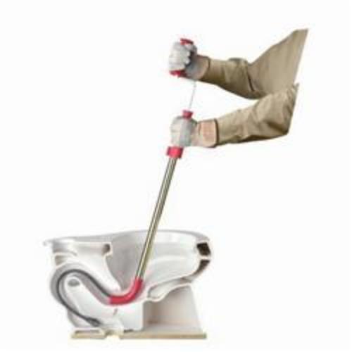 RIDGID® 59797 K-6 Heavy Duty Toilet Auger With Bulb Head, Tri-Wrap Cable, 6 ft L Cable, Ergonomic Grip Handle