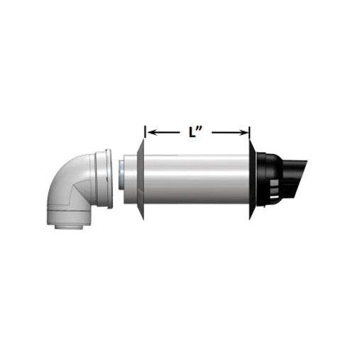 Rinnai® 229012NPP Horizontal Termination Kit, 2 in or 4 in, Polypropylene