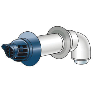 Rinnai® 223177PP Condensing Horizontal Termination Kit, For Use With: Ultra Series Tankless Water Heater, 21 in, Polypropylene, White, Import