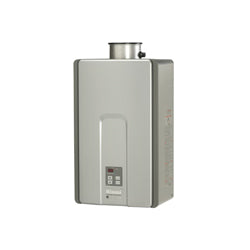 Rinnai® RL94iN HE+ Tankless Water Heater, Natural Gas Fuel, 199000 Btu/hr Heating, Indoor/Outdoor: Indoor, Non-Condensing, 9.8 gpm Flow Rate, Direct Vent, 0.82, Commercial/Residential