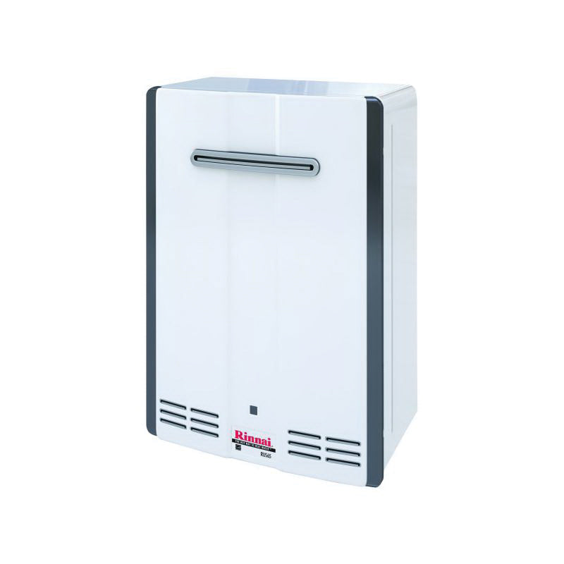 Rinnai® RUS65eN SE Series Tankless Water Heater, Natural Gas Fuel, 130000 Btu/hr, Outdoor, Condensing, 6.5 gpm, 0.93, Residential