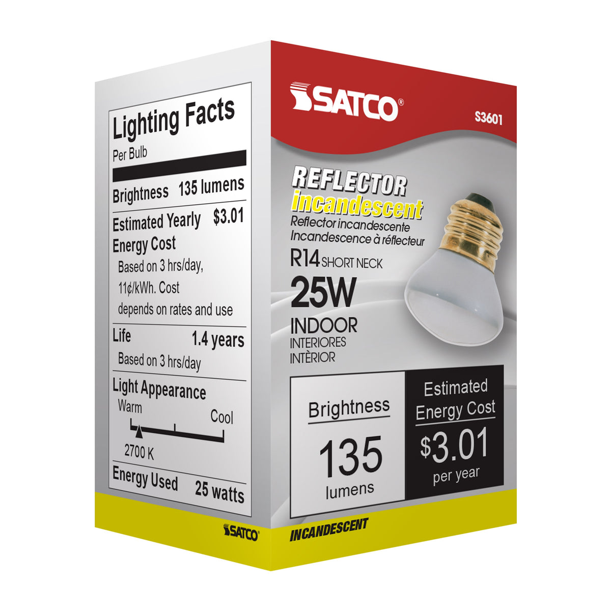 Dimmable General Service Reflective Lamp - 25 W