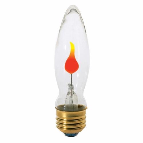 SATCO® S3660 Decorative Dimmable Incandescent Lamp, 3 W, E26 Incandescent Lamp, BA9.5 Shape