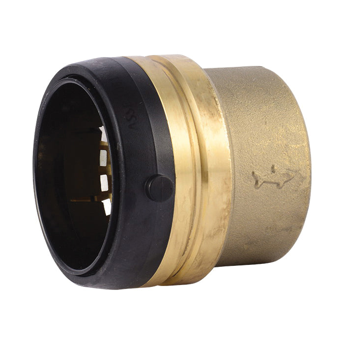 2" Cap - Dzr Brass - Push-to-Connect