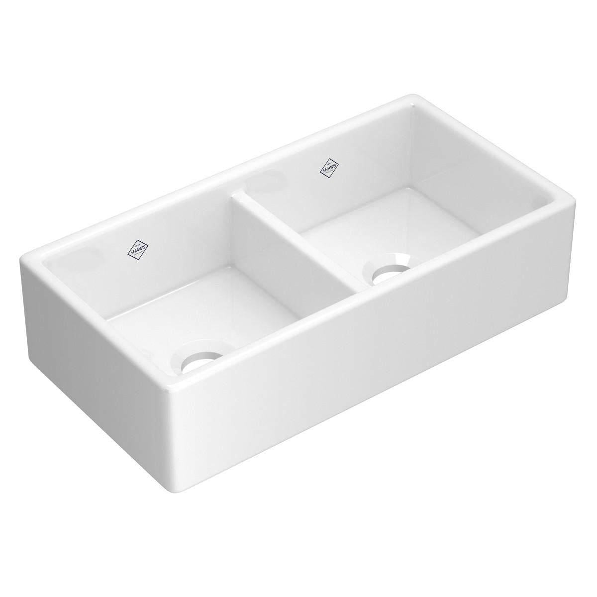 Shaker - Bowl Apron Fireclay Kitchen Sink - Reinforced Base