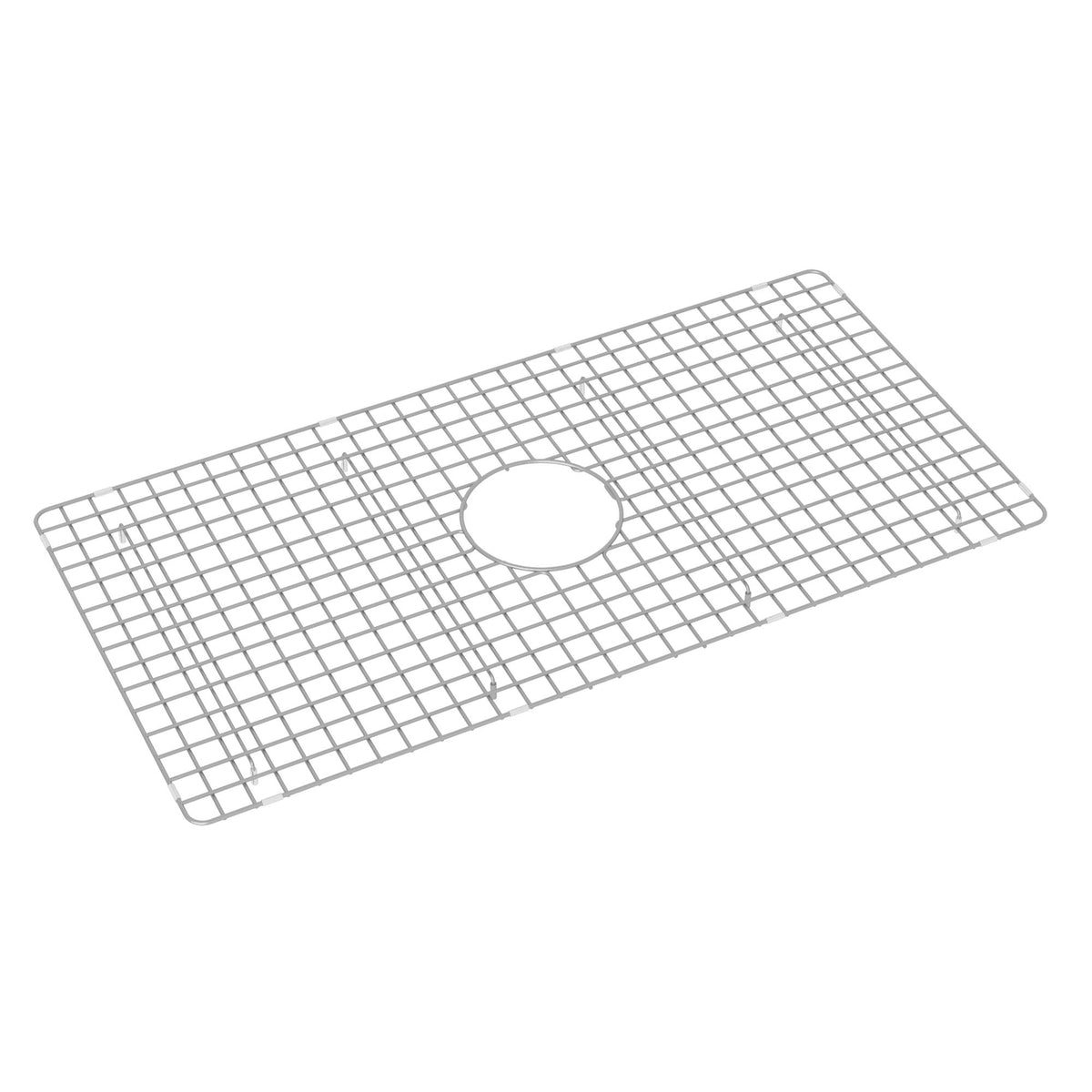 Shaws WSG3318SS Lancaster Wire Sink Grid Food Kitchen, 15 in W x 1-3/8 in H, Center Drain Opening