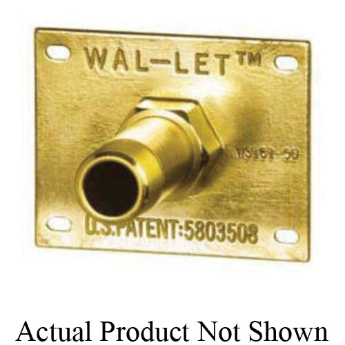 Sioux Chief WalLet™ 615-214 Wall Termination Fitting, 1/2 in Solder Inlet, 1/2 in MNPT Outlet, Brass Body, Domestic