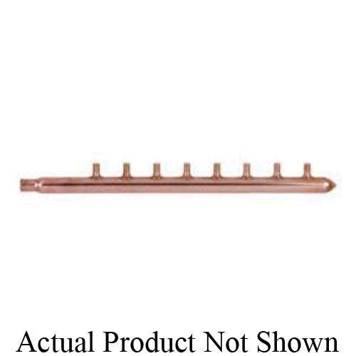 Sioux Chief PowerPEX® BranchMaster™ 672X0930 Manifold, 3/4 x 1/2 in, Male C x Spin Closed x F1807 PEX Crimp, Copper