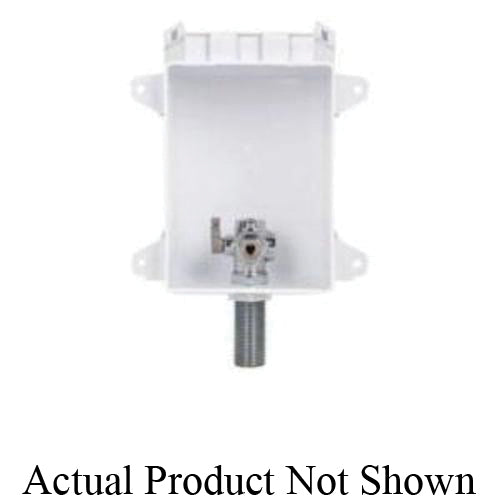 Sioux Chief OxBox™ 696R-1010MF Ice Maker Outlet Box With Arrester, 1/2 in Solder Inlet x 1/4 in Compression Outlet, ABS, Domestic