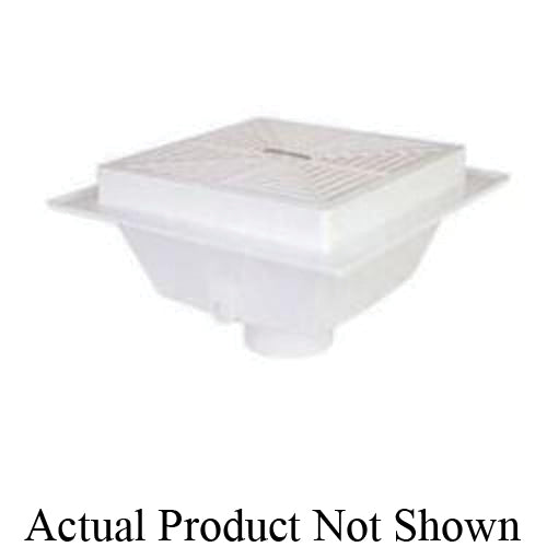 Sioux Chief SquareMax™ 861-3PU2 Floor Sink, 3 in Drain Opening, 8-5/16 in H, Squared Shape, PVC, Import