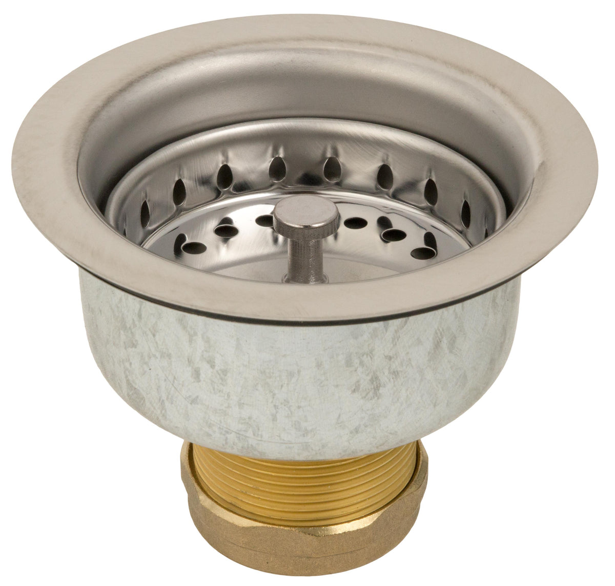Sioux Chief Specification™ 245-16452C04 Sink Strainer With Brass Nut, Polished Chrome, Import