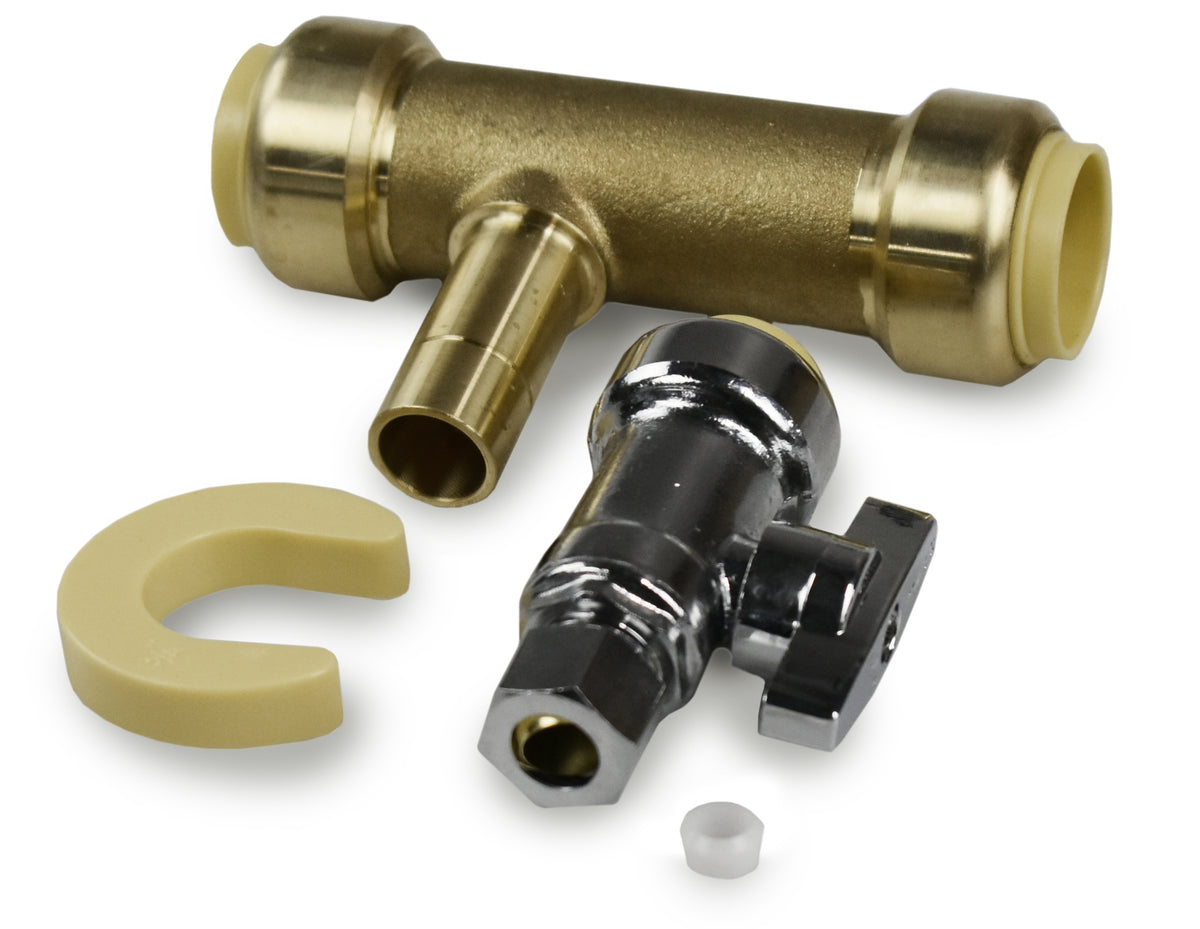 Sioux Chief PDQ™ 601Q30V Ball Valve, 3/4 x 1/4 in Nominal, PDQ™ x OD Compression End Style, Brass Body, Import