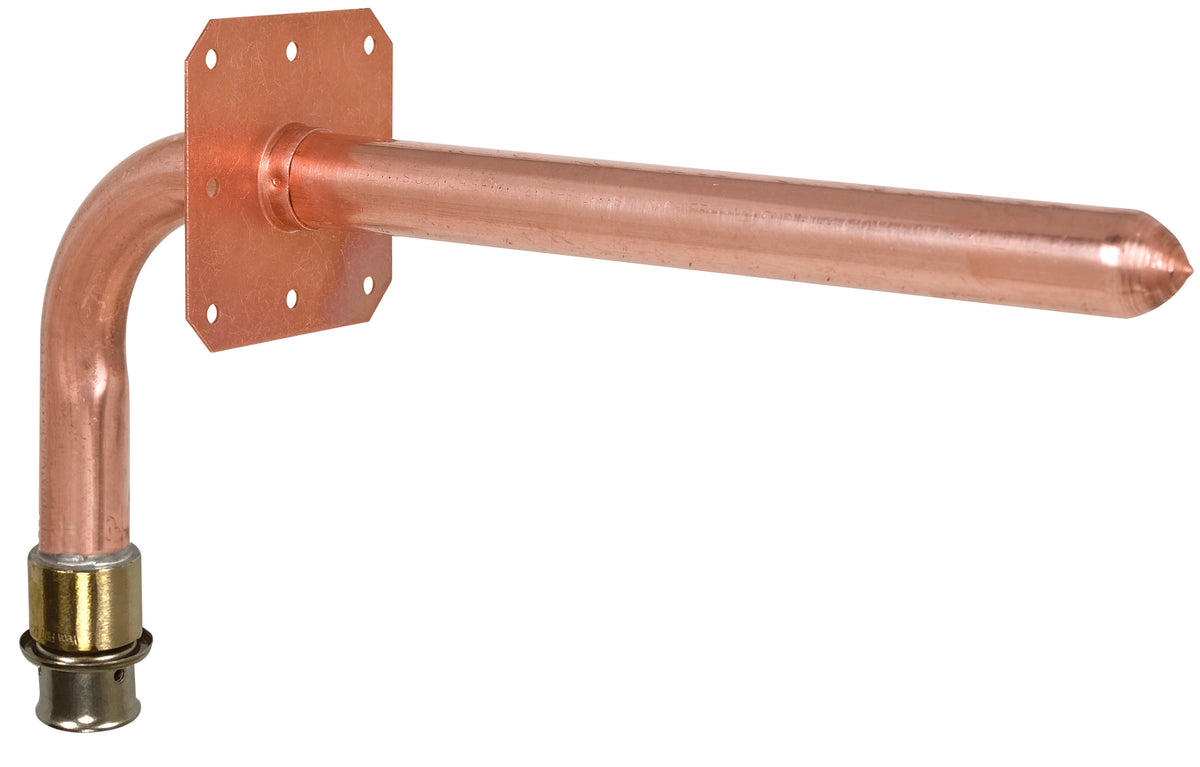 Sioux Chief 630VG248E 90 deg Stub-Out Elbow With Ear, 1/2 in Nominal, PEX PressĀ® End Style, Domestic
