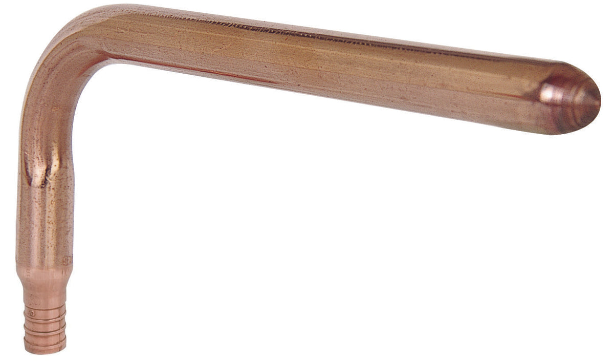 Sioux Chief 630X246 1-Piece Standard 90 deg Stub-Out Elbow, 1/2 in Nominal, F1807 PowerPEX® Crimp™ x CTS End Style, Copper