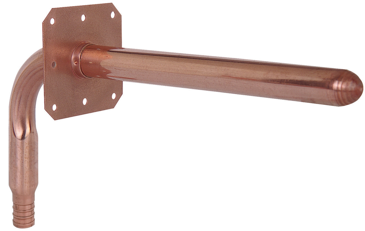 Sioux Chief 630X248E Square O-Strap 90 deg Stub-Out Elbow, 1/2 in Nominal, F1807 PowerPEX® Crimp™ x CTS End Style, Copper