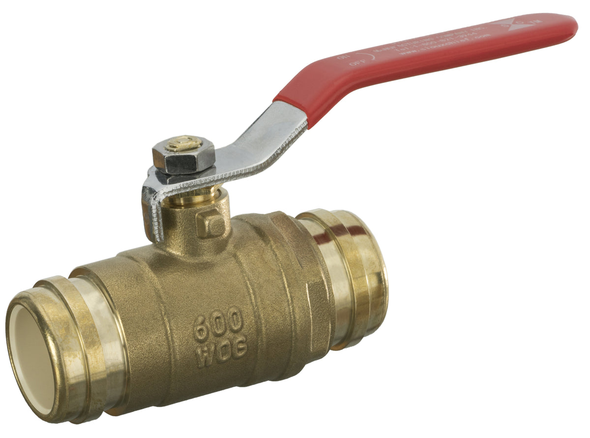Sioux Chief MetalHead™ 648-CG3FP Ball Valve, 3/4 in Nominal, CPVC End Style, Brass Body, Full Port, Import