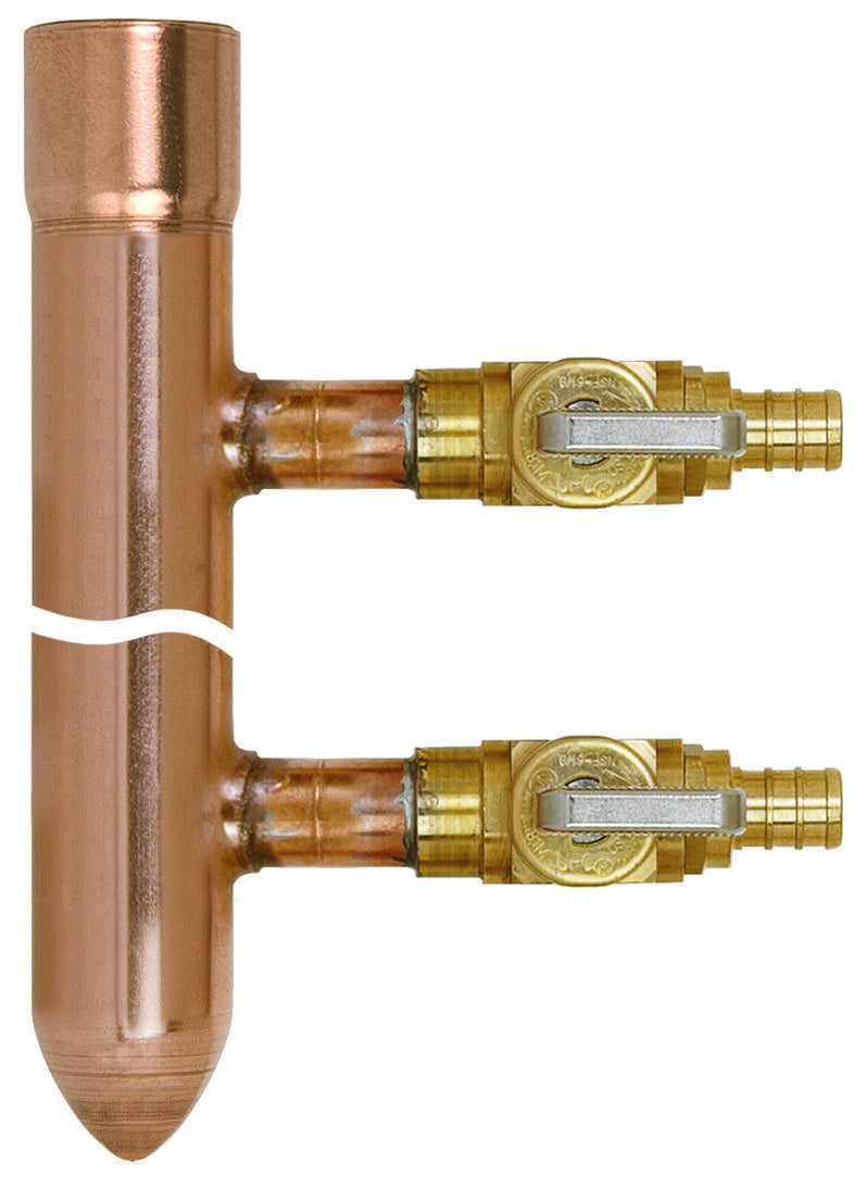 Sioux Chief PowerPEX® BranchMaster™ 672XV1510 Manifold, 1 x 1/2 in, Female C x Spin Closed x F1807 PEX, Copper