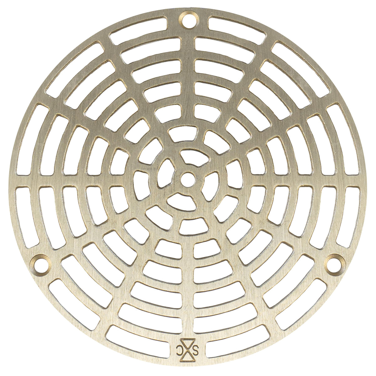 Sioux Chief 842-SN4 Round Replacement Strainer With Screws, For Use With Floor Drain, Nickel Bronze, Import
