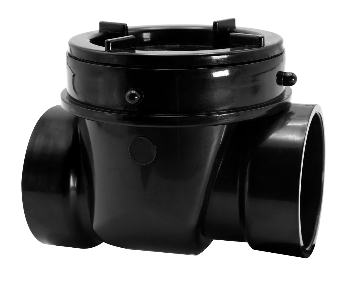 2" DWV Backwater Valve - ABS - ABS Body