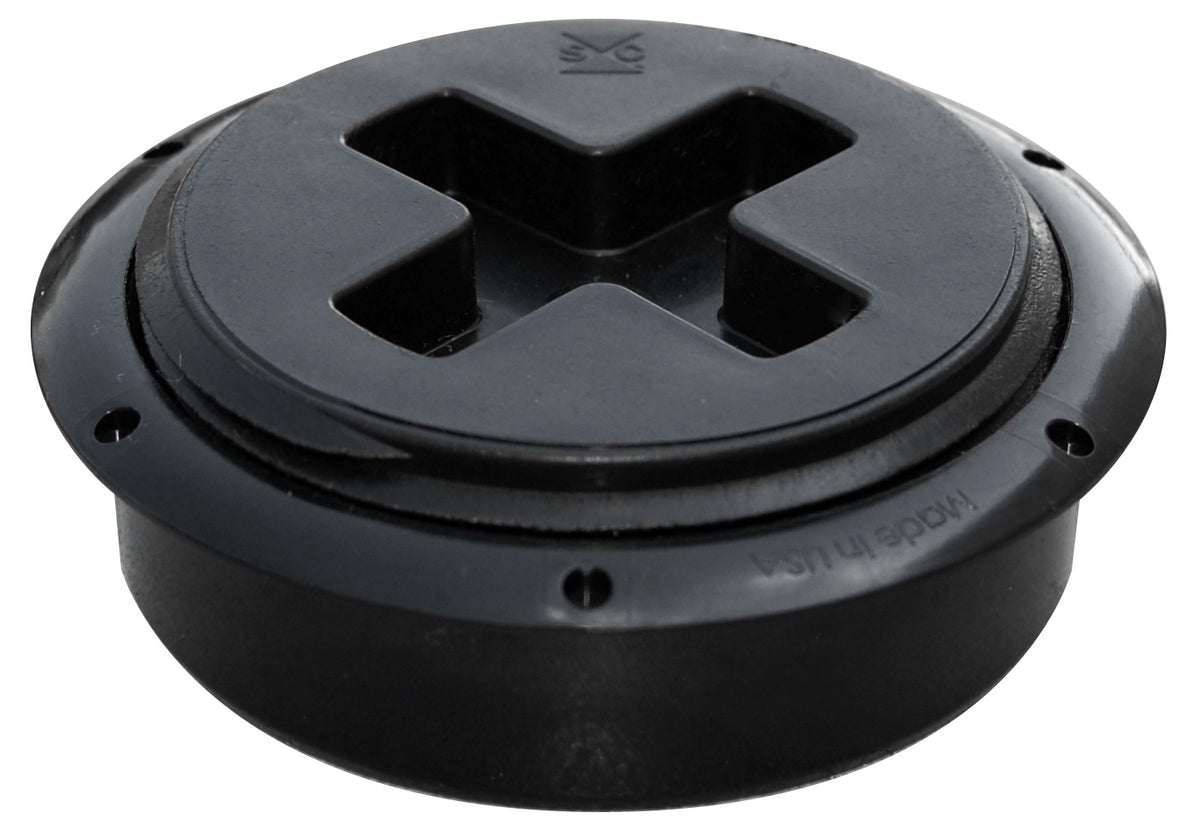 Sioux Chief 875-3A Cleanout Bushing With Plug, For Use With 3 in ID SCH 40 Pipe, ABS, Black