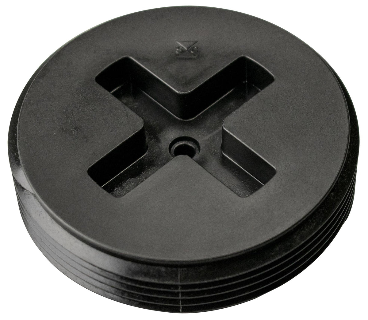 Sioux Chief 879-040 Slotted Cleanout Flush Plug, 4 in Cleanout, Polypropylene