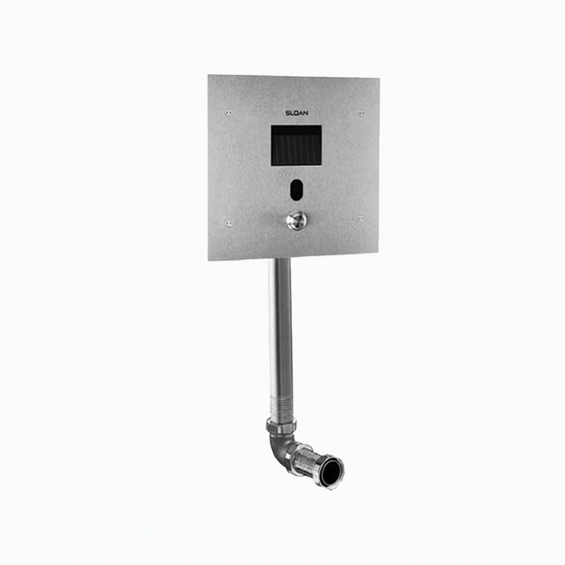 Sloan® SOLIS® 3370060 8152 Single-Flush Sensor Concealed Flushometer, Solar, 1.28 gpf Flush Rate, 1 in IPS Inlet, 1-1/2 in Spud, 15 to 80 psi Pressure, Rough Brass, Domestic