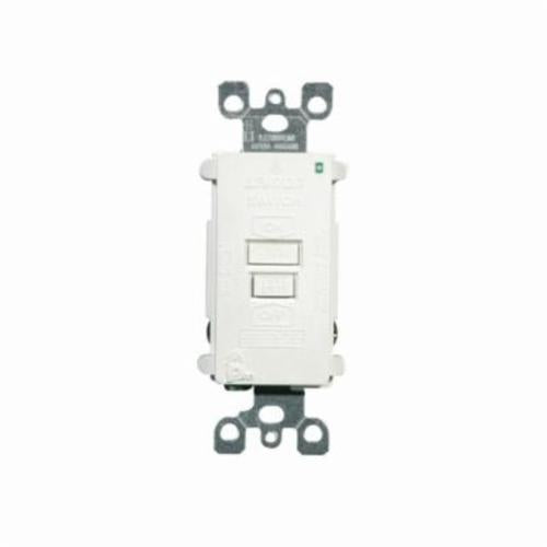 Leviton® SmartlockPro® 7590-I GFCI Receptacle With LED Indicator Light, 125 V AC, 20 A, 2 Poles, 3 Wires, Ivory