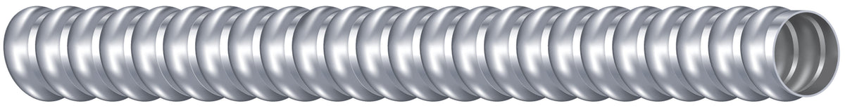 Southwire® Alflex® 55092501 Type RWA Lightweight Flexible Metal Conduit, 1 in Trade, 1 to 1.04 in ID x 1340 mil OD, 50 ft L, Aluminum