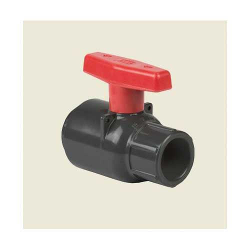 1/2" Compact Regular Ball Valve - PVC - Socket