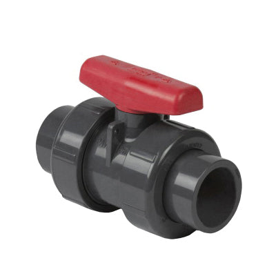 Spears® 2329-012 True Union Regular Style Ball Valve, 1-1/4 in Nominal, Socket and FNPT End Style, PVC Body, EPDM Softgoods, Domestic