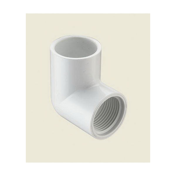 2-1/2" PVC 90° Elbow - Socket x FNPT