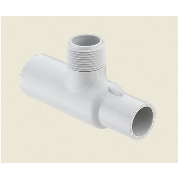 1" Standard Wye - PVC - Spigot x Socket x MNPT
