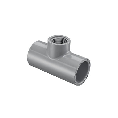 Spears® 802-420C Reducing Tee, 4 x 4 x 2 in, Socket x Socket x FNPT, SCH 80/XH, CPVC, Domestic