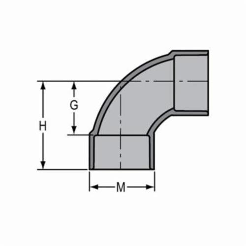 2" Standard 90° Elbow - SCH 80/Xh