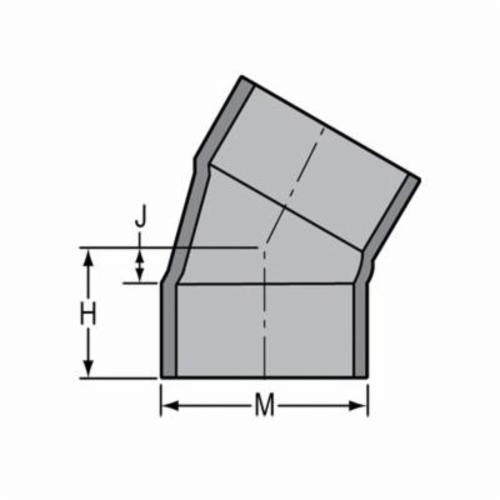 6" Standard 30° Elbow - CPVC - Socket