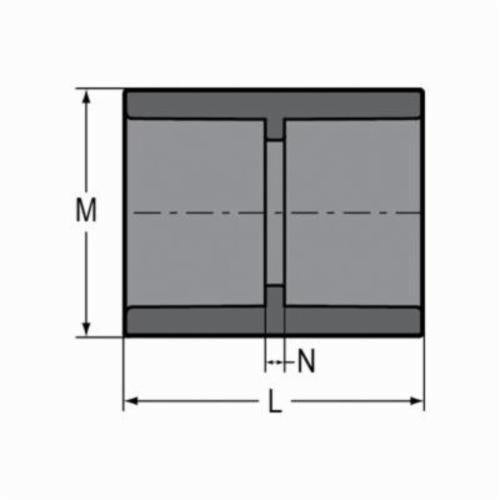 8" Standard Coupling - PVC - Socket