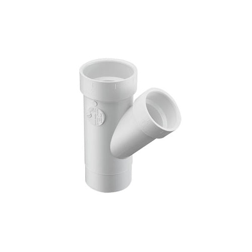 Spears® P603-422 P603 Wye, Wye, 4 x 4 x 3 in Nominal, Spigot x Hub x Hub End Style, PVC, Domestic