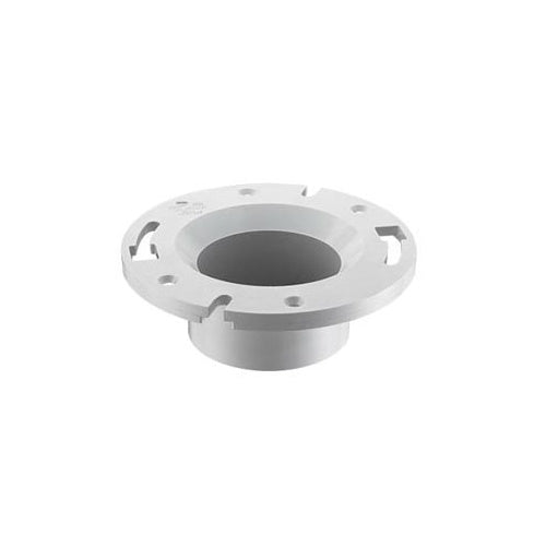 Spears® P815-040 DWV Flush Closet Flange, 4 x 4 x 4 x 3 in Pipe, 2- 3/8 in L, PVC, Domestic