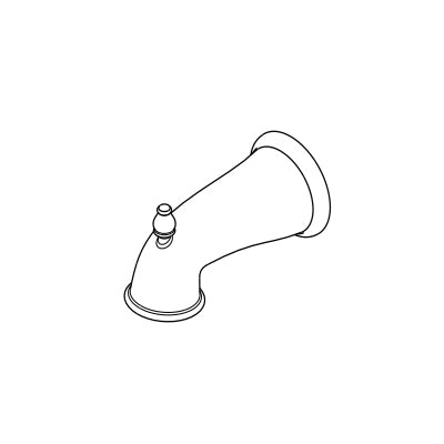 Pfister® 920-021D Tub Spout With Diverter, For Use With Marielle™ R89 and 808 Series Tub and Shower, 8 gpm at 45 psi