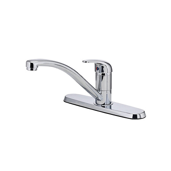 Pfister® G134-5000 Professional Grade Kitchen Faucet, Pfirst Series™, 1.75 gpm Flow Rate, 8 in Center, Swivel Spout, Polished Chrome, 1 Handle