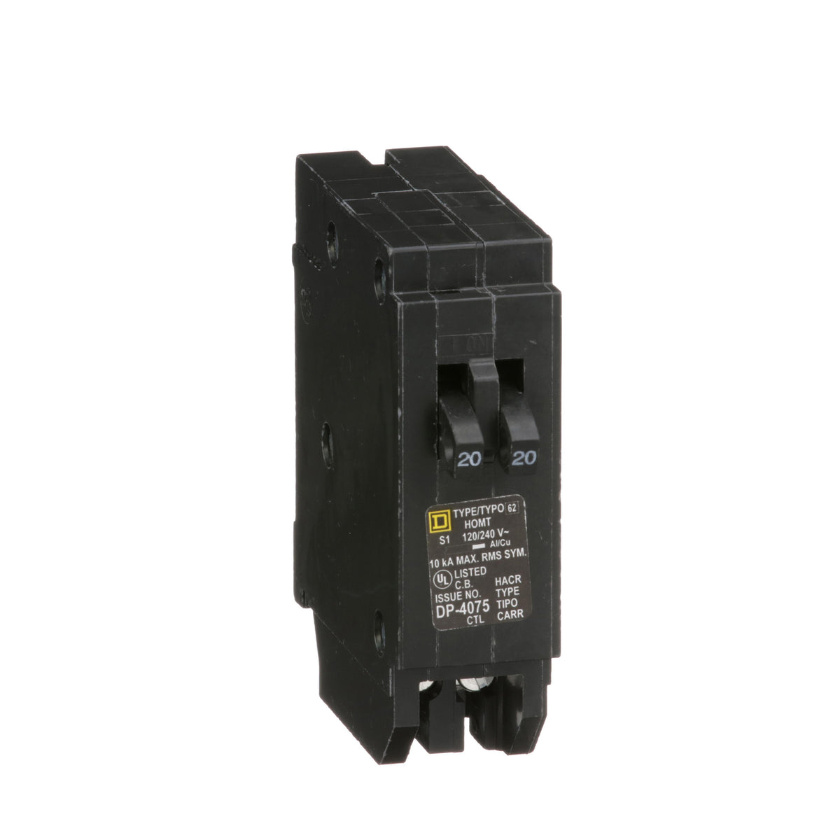 Low Voltage Circuit Breaker - Black - Plug-in