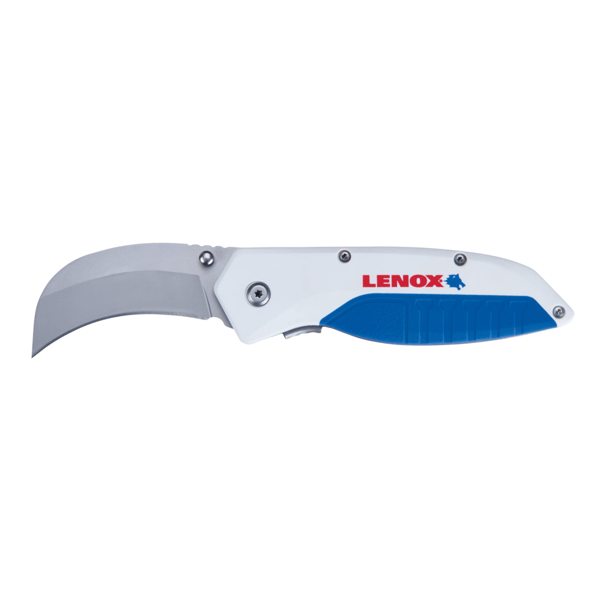 Lenox® LXHT10598 Hawkbill Pocket Knife, Stainless Steel, 3/8 in L Blade, Thumb Stud Opening
