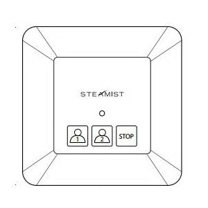 Steambath Control Preset Timer with LED Indicator - 220-BN