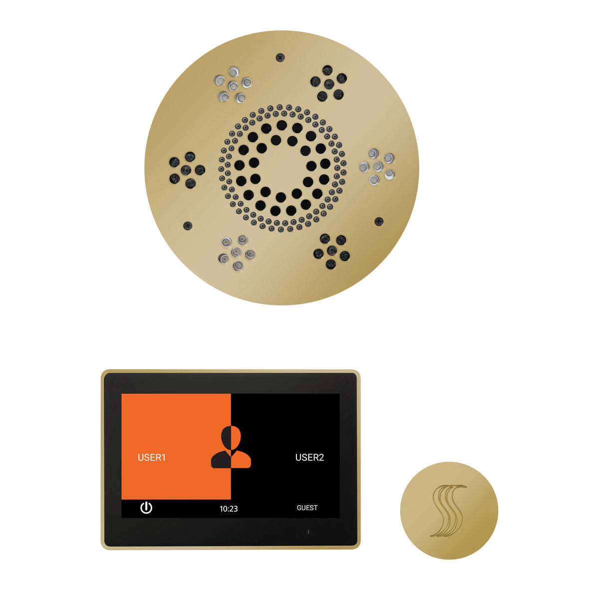 Wellness - Steam Package with Round Trim - LCD Display
