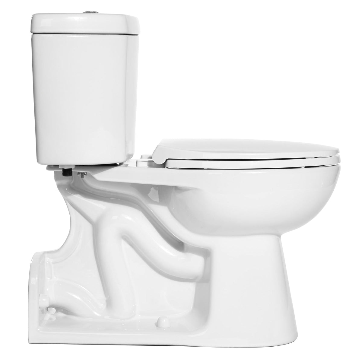 NIAGARA THE ORIGINAL™ N7799 Rear Outlet Toilet Bowl, White, Elongated Shape, 4 in Rough-In, 17 in H Rim, 2 in Trapway